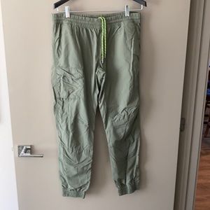 Green hiking outdoor pants